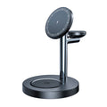 3 in 1 Charging Station for Apple Devices 15W Fast Mag-Safe Charger Stand Magnetic Wireless Charger Station for iPhone16 15 14 13 12 Pro/Pro Max/Plus/Mini AirPods 2/3/Pro iWatch Ultra/8/7/SE/6/5/4/3/2