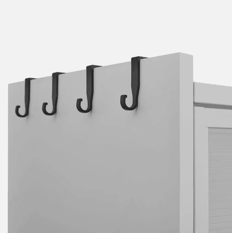 Multi - Level Storage Kitchen Pantry Storage Cabinet, Freestanding Kitchen Bakers Rack, Metal Material for Dining, Living and Office (4 Flip Doors with 5 Levels, 5 Flip Doors with 6 Levels )