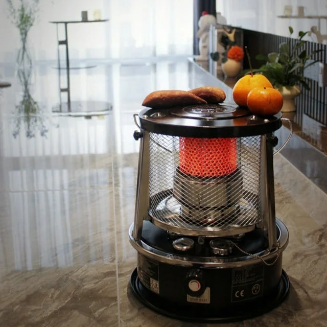5.2L Kerosene Stove Designed For Outdoor Camping, Ice Fishing, And Home Heating, Offering Dual-Purpose Use For Heating And Cooking