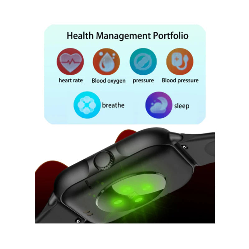 Smart Watch with Bluetooth Calling (Receive & Dial) For Unisex– Latest 1.83" TFT HD Touch Screen, Compatible with Android and iPhone, Fitness Tracker with Text Notifications, Heart Rate Monitor, AI Voice Assistant, Blood Pressure and Sleep Tracking