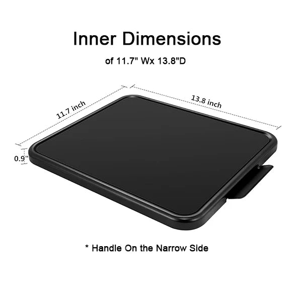 Kitchen Appliance Sliding Tray,Coffee Maker Rolling Tray Under Cabinet Appliance Organizer Toaster Blender Air Fryer Stand Mixer Countertop Storage Moving Slider (Steel, 13.8"W x 11.7"D)