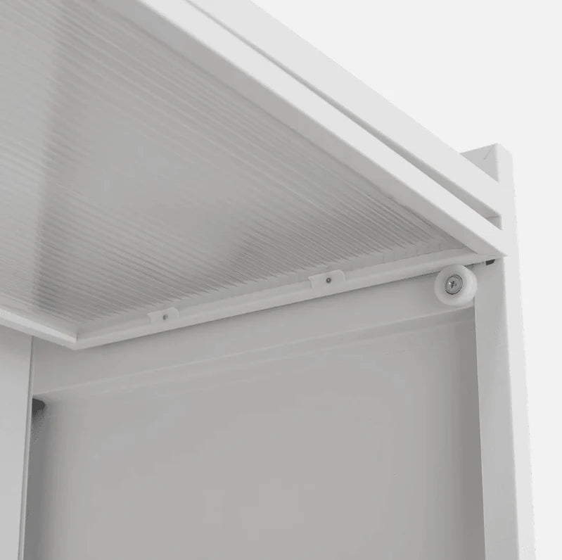 Multi - Level Storage Kitchen Pantry Storage Cabinet, Freestanding Kitchen Bakers Rack, Metal Material for Dining, Living and Office (4 Flip Doors with 5 Levels, 5 Flip Doors with 6 Levels )