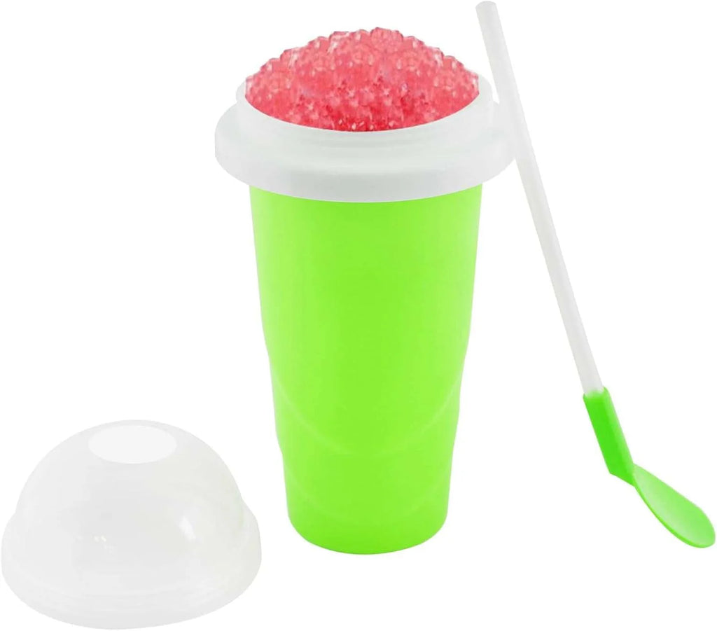 Slushy Maker Cup, Magic Quick Frozen Slushy Maker Smoothies Cup Squeeze Cup Double Layer Cooling Cup, Homemade Slushy Cup Ice Cream Maker With Lids And Straws For All Age