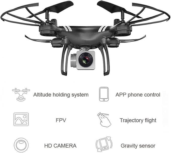 RC Drone Wifi Remote Control Airplane Selfie Quadcopter with 4K HD Camera