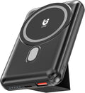 Magnetic Power Bank 10000mAh, Wireless Portable Charger with Stand, 15W Fast Charging Magnetic Battery Pack w/USB-Type C, Compatible with Magsafe iPhone and Android Phone, iphone 16/15/14/13/12