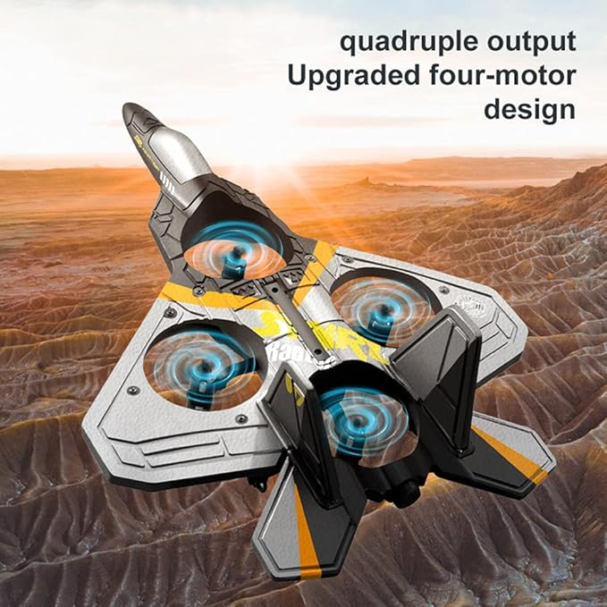 2.4G 6CH RC Airplane with 360°Stunt Plane with Gravity Sensor – EPP Foam Glider, Remote Control Aircraft