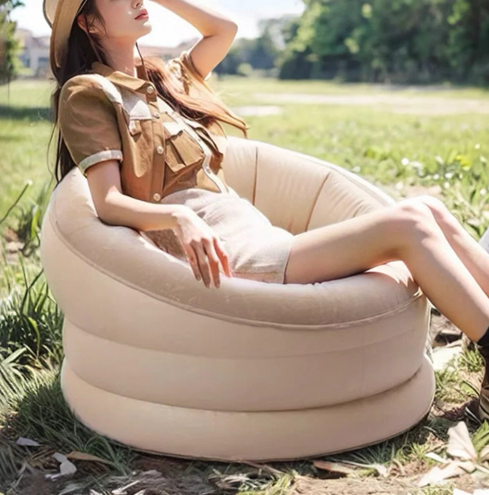 Maxxus Self-Inflating Bird Nest Sofa, Recliner With Air Pump, Prefect for Indoor and Outdoor Camping, Hiking, Traveling, Holiday, Suitable for All Ages , 400lbs Capacity