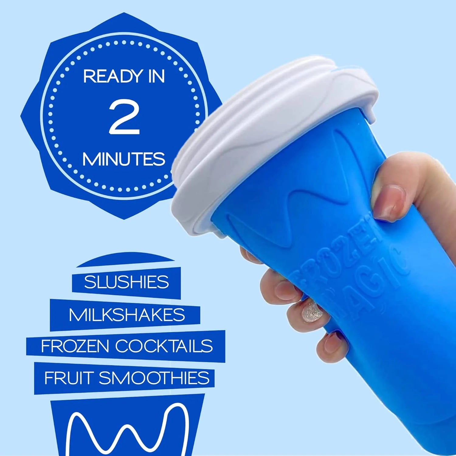 Slushy Maker Cup, Magic Quick Frozen Slushy Maker Smoothies Cup Squeeze Cup Double Layer Cooling Cup, Homemade Slushy Cup Ice Cream Maker With Lids And Straws For All Age