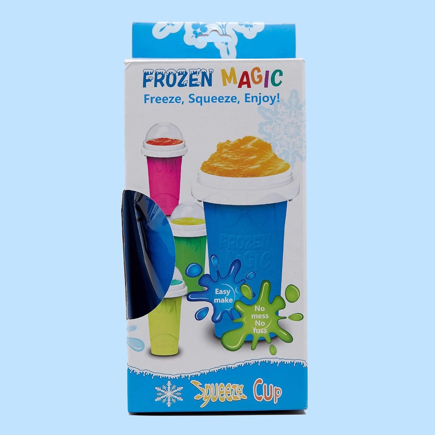 Slushy Maker Cup, Magic Quick Frozen Slushy Maker Smoothies Cup Squeeze Cup Double Layer Cooling Cup, Homemade Slushy Cup Ice Cream Maker With Lids And Straws For All Age