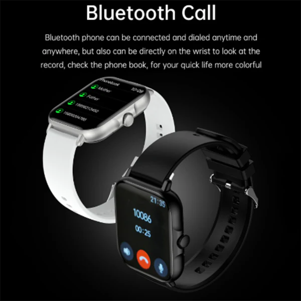 Smart Watch with Bluetooth Calling (Receive & Dial) For Unisex– Latest 1.83" TFT HD Touch Screen, Compatible with Android and iPhone, Fitness Tracker with Text Notifications, Heart Rate Monitor, AI Voice Assistant, Blood Pressure and Sleep Tracking