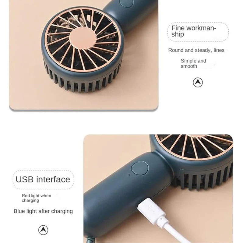 Handheld Fan Portable Fan USB Fan Handheld Fan Carabiner Outdoor Fan Portable USB Pocket Fan For Working And Travel Hand Fan Hand Held Fan
