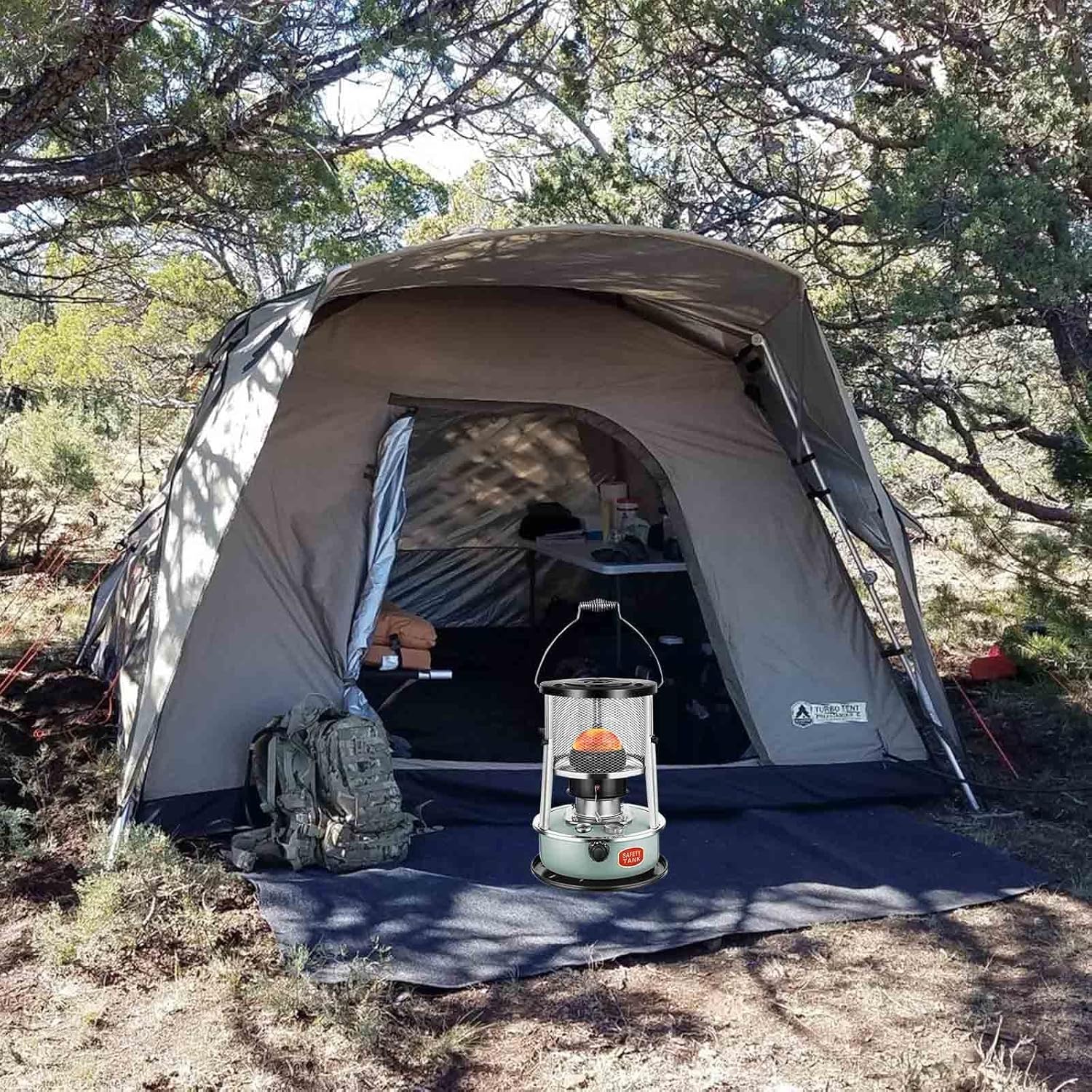 5.2L Kerosene Stove Designed For Outdoor Camping, Ice Fishing, And Home Heating, Offering Dual-Purpose Use For Heating And Cooking