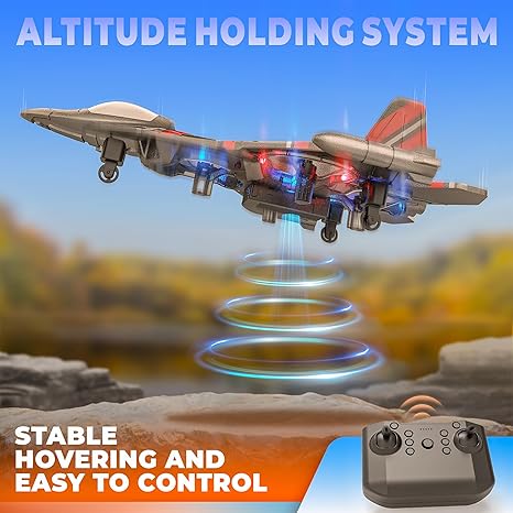 2.4G 6CH RC Airplane with 360°Stunt Plane with Gravity Sensor – EPP Foam Glider, Remote Control Aircraft