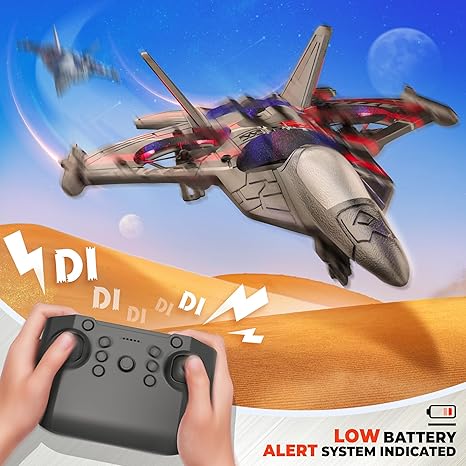 2.4G 6CH RC Airplane with 360°Stunt Plane with Gravity Sensor – EPP Foam Glider, Remote Control Aircraft