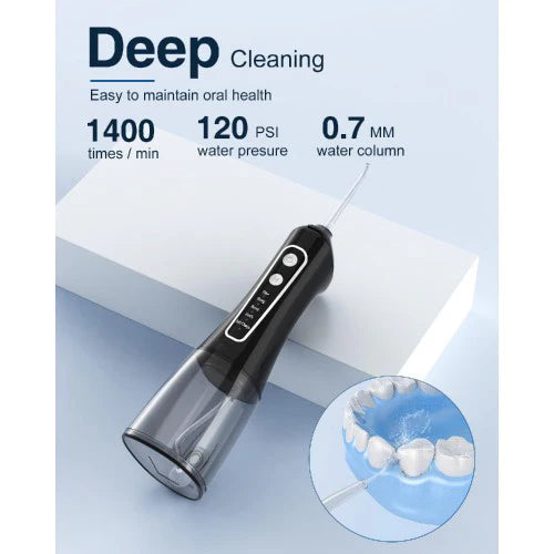 Portable Electric Water Flosser with 5 Pressure Modes and 300ml Water Tank for Oral Care, USB Rechargeable for Teeth, Gums, Braces, Dental Care