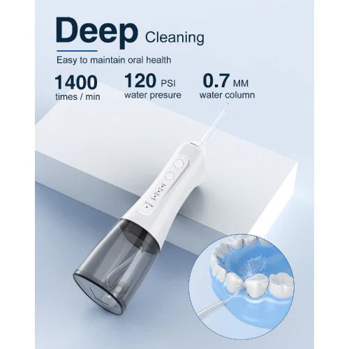 Portable Electric Water Flosser with 5 Pressure Modes and 300ml Water Tank for Oral Care, USB Rechargeable for Teeth, Gums, Braces, Dental Care