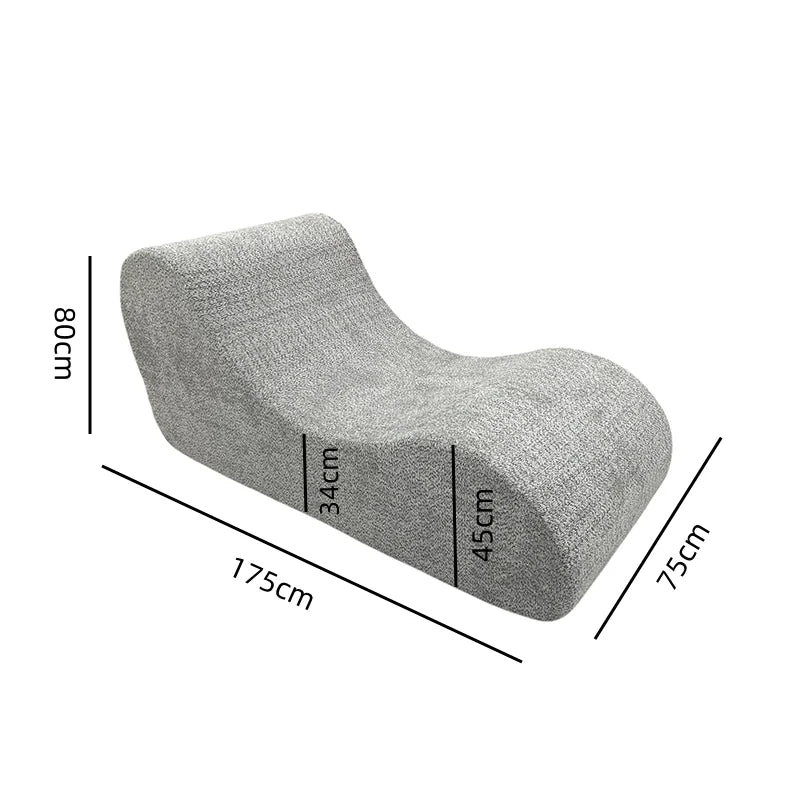 Compression Sofa - Styled Ergonomic Velvet Chaise Lounge Chair – Perfect for Yoga, Stretching, Relaxation, and Exercise